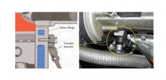 Vuruntu sensörü ve motor üzerindeki yeri