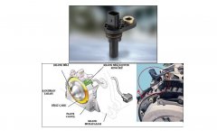 Krank mili konum sensörü ve motor üzerindeki yeri